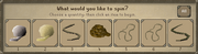 Spinning wheel interface