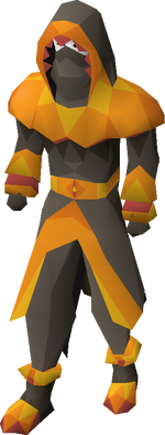 Pyromancer outfit equipped