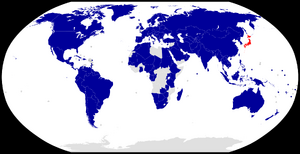 Map of humanitarian support to the Great Eastern Japan Earthquake