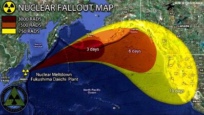 Fukushima Fallout Map