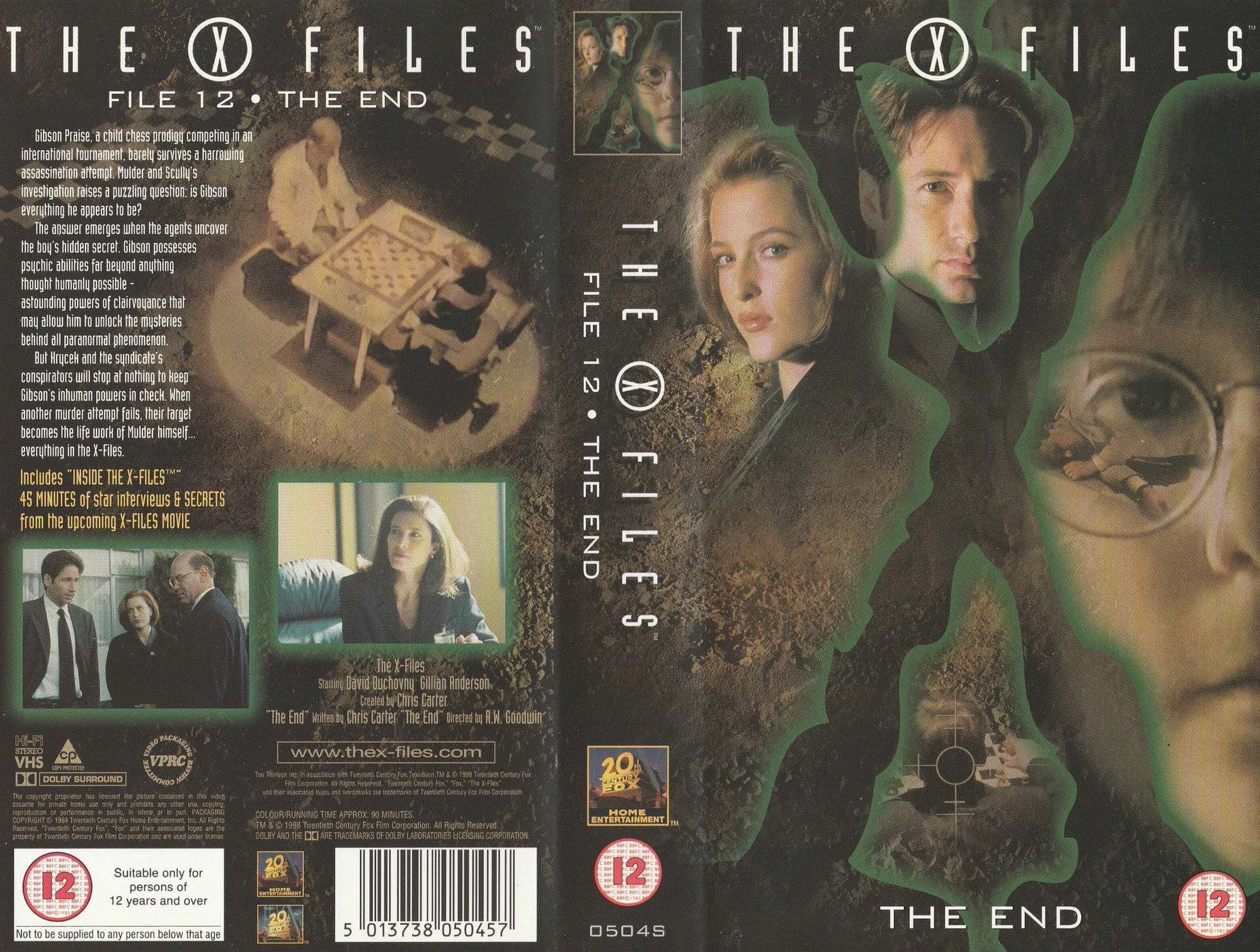 The X Files File 12 The End (1998) 20th Century Fox Videos (UK) Wiki