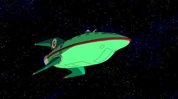 Futurama Planet Express in space