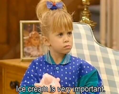 ICE CREAM michelle tanner