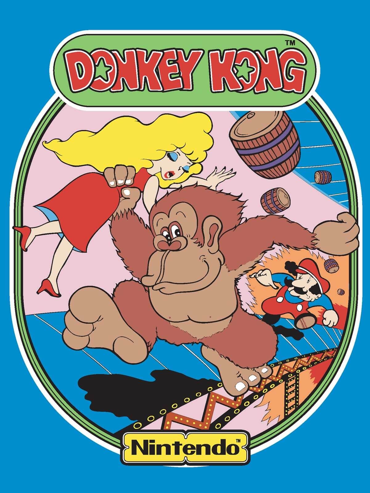 Donkey Kong Arcade Cabinet Art Mario Anniversary