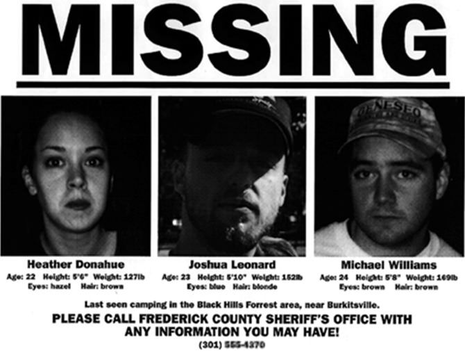 blair witch history missing