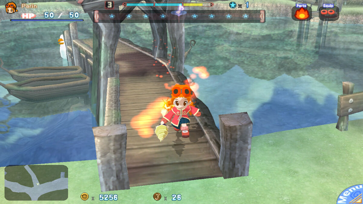 A screenshot of Gurumin for PC.