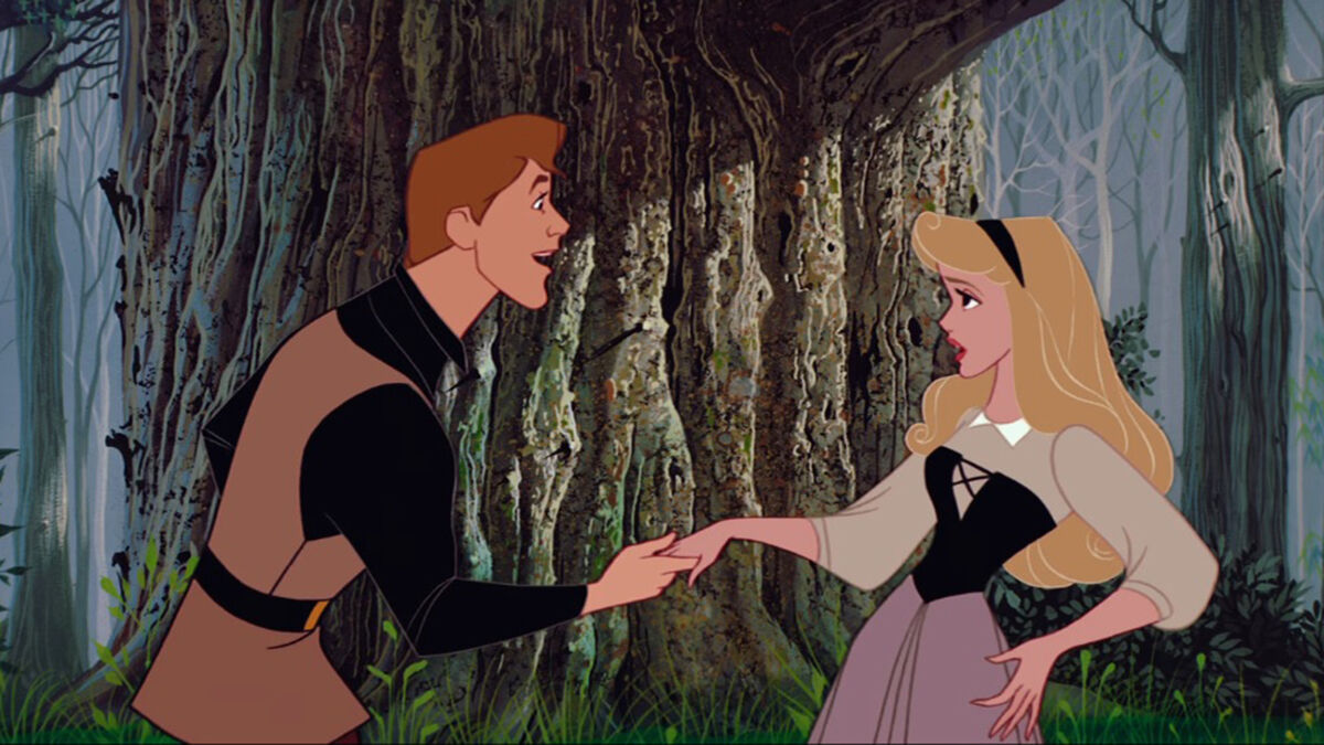 Aurora/Briar Rose meets Prince Phillip in the woods and sings &amp;amp;amp;amp;quot;Once Upon A Dream&amp;amp;amp;amp;quot; in Sleeping Beauty.