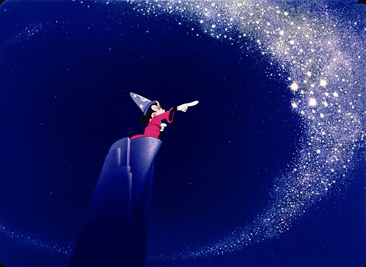 Mickey Mouse dreaming of himself being a powerful sorcerer in &amp;amp;quot;The Sorcerer's Apprentice&amp;amp;quot; segment of &amp;amp;quot;Fantasia&amp;amp;quot;