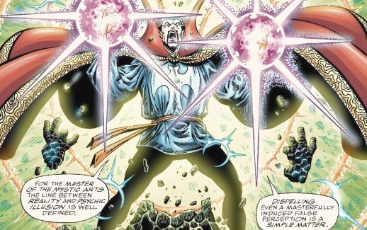 Doctor Strange fights Moondragon Avengers Marvel