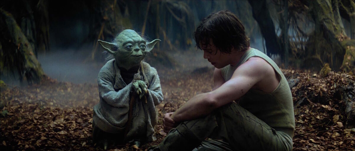 yoda and luke skywalker star wars