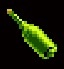 Green message in a bottle