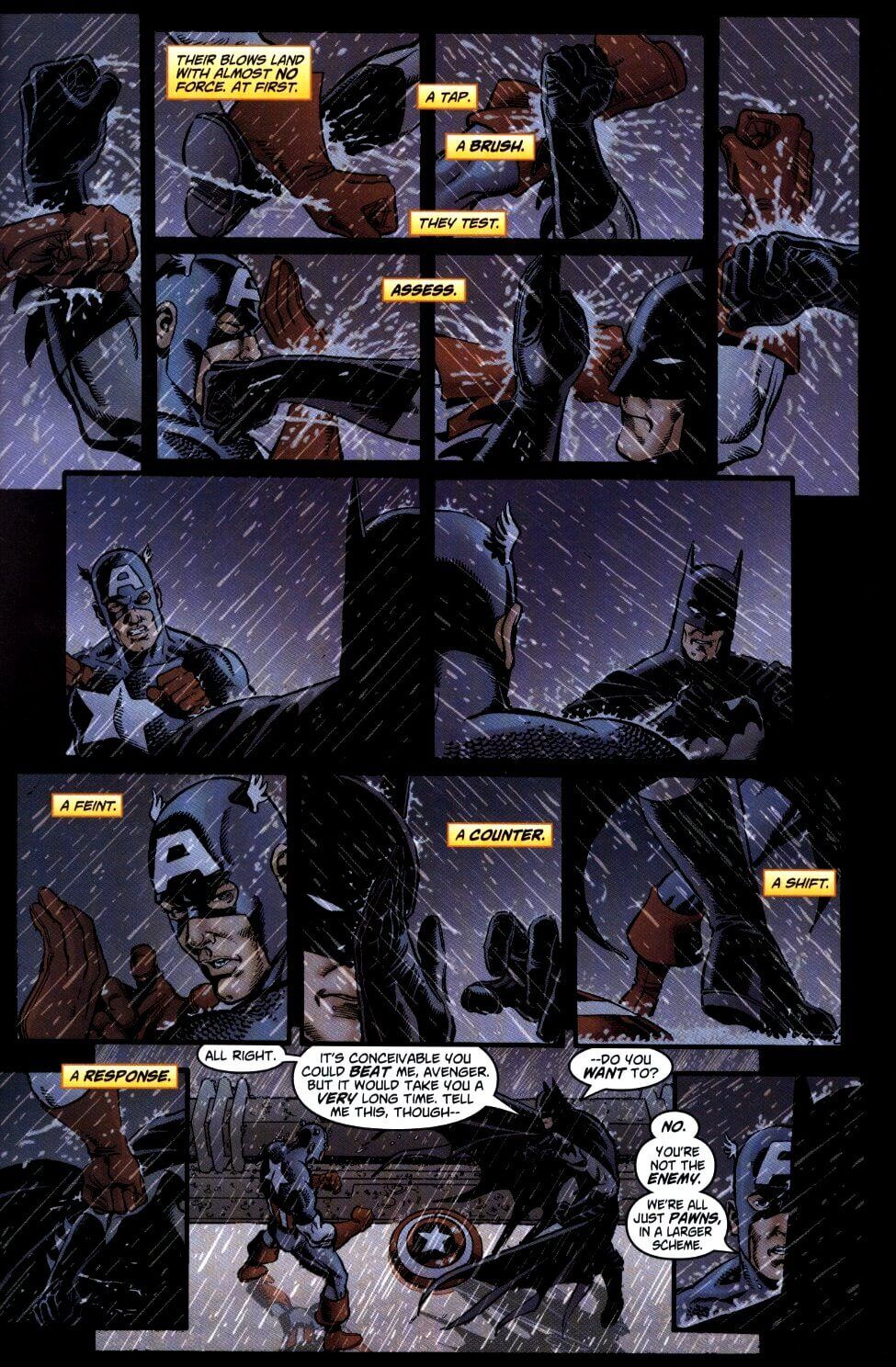 Batman Captain America JLA Avengers 002