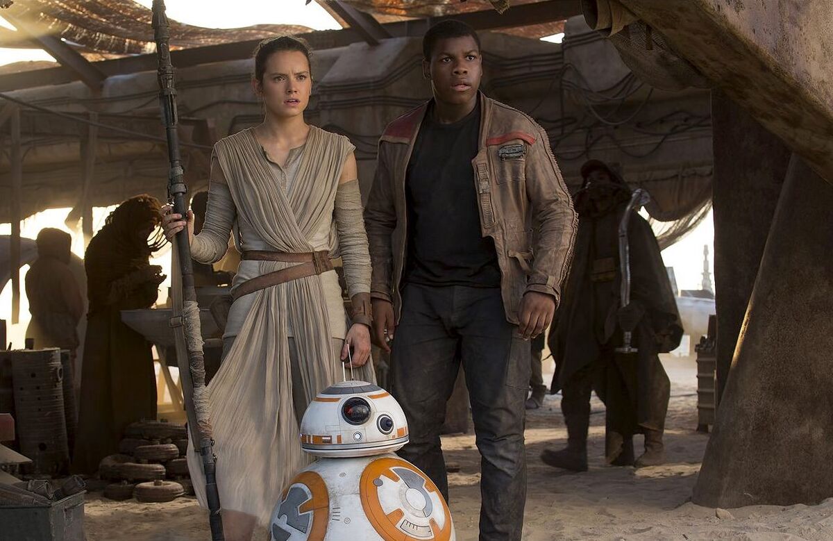 Star Wars the force awakens Rey Finn and BB8