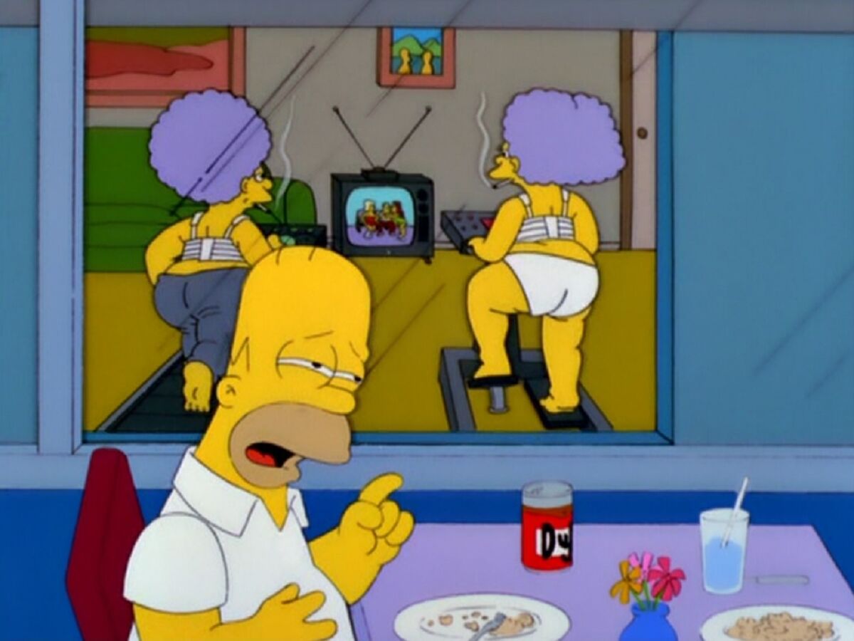 The Simpsons - revolving restaurant scene
