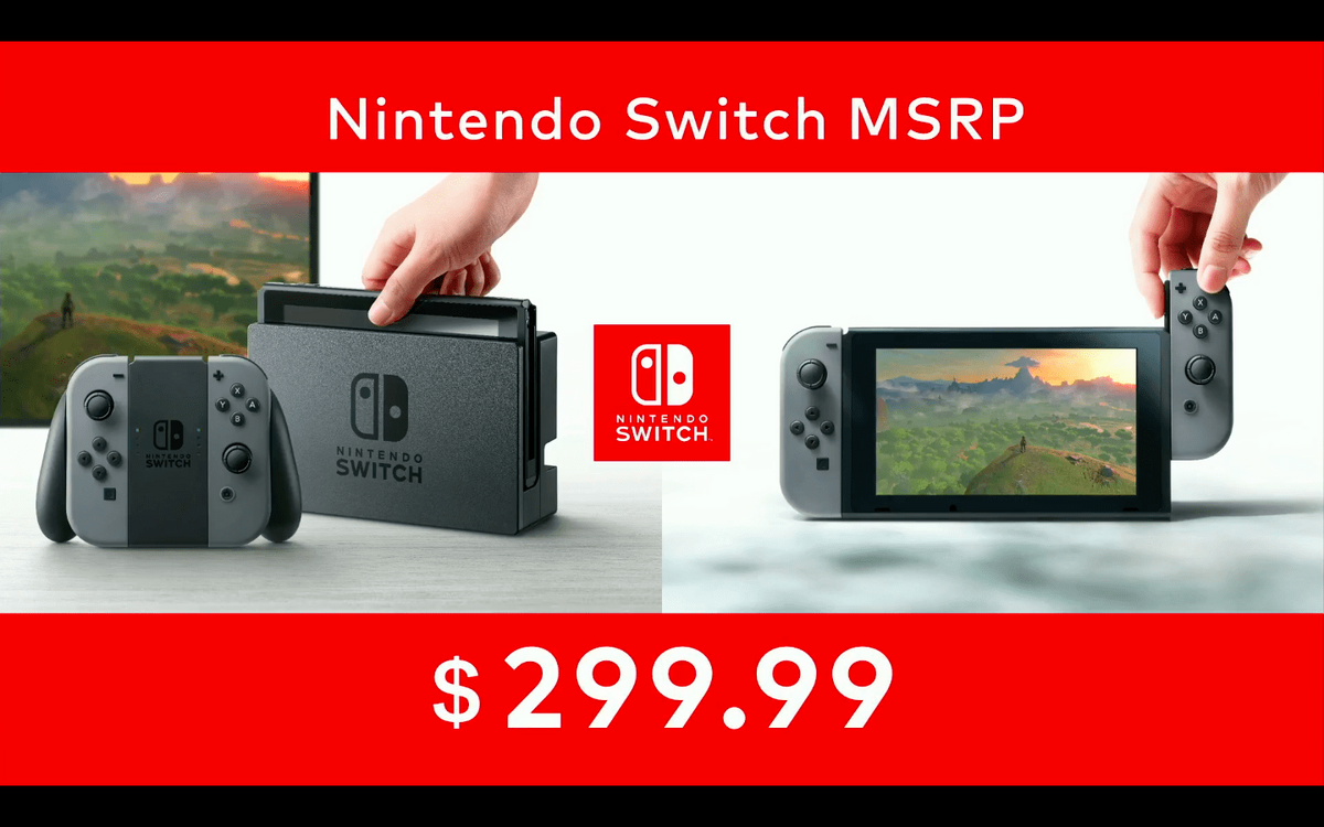 The Nintendo Switch will cost $300 and release worldwide on March 3