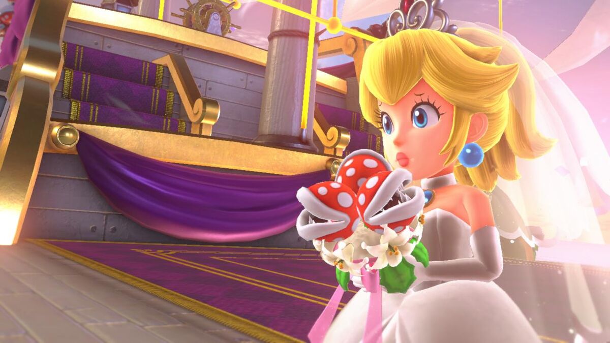 Super Mario Odyssey peach