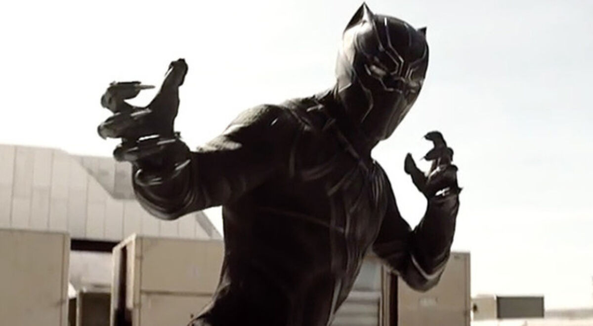 Black Panther in &#039;Captain America Civil War.&#039;