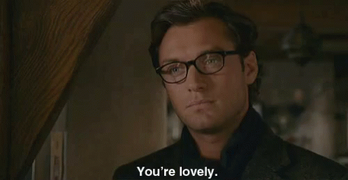 jude law you're lovely gif