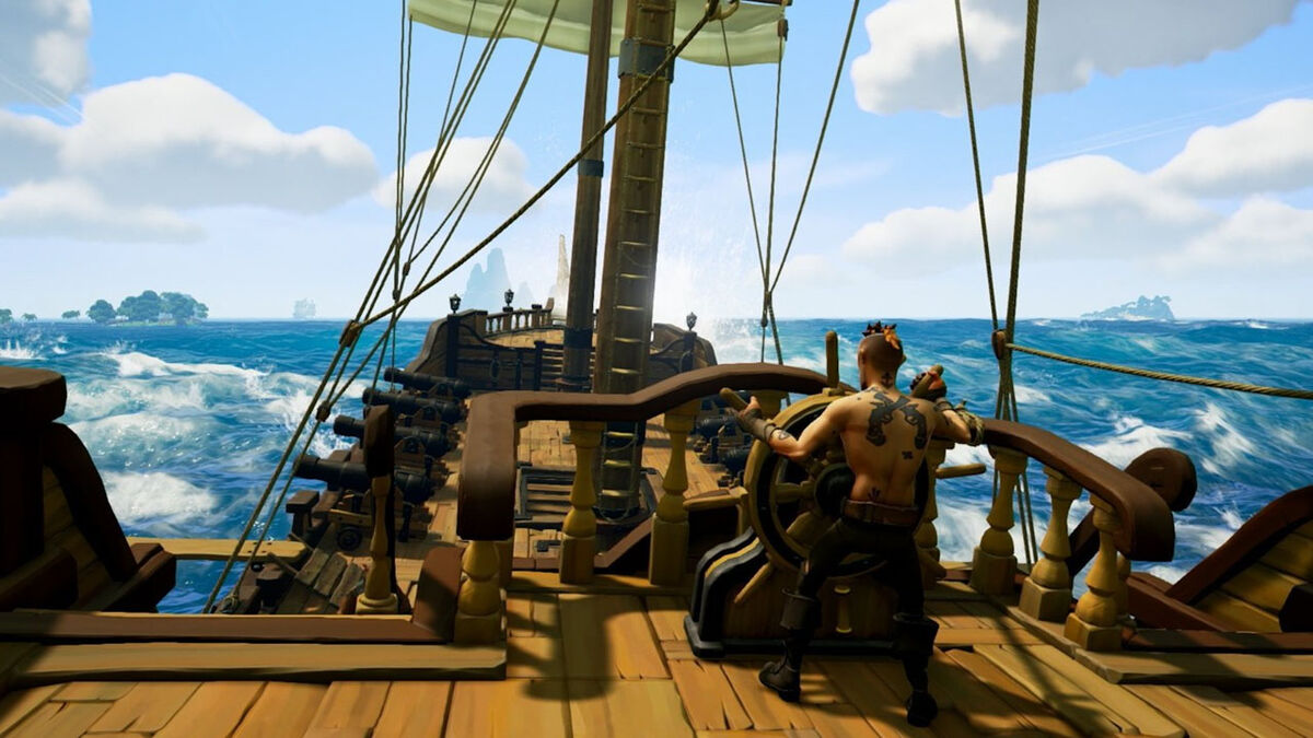 Sea of Thieves steering quiet moments