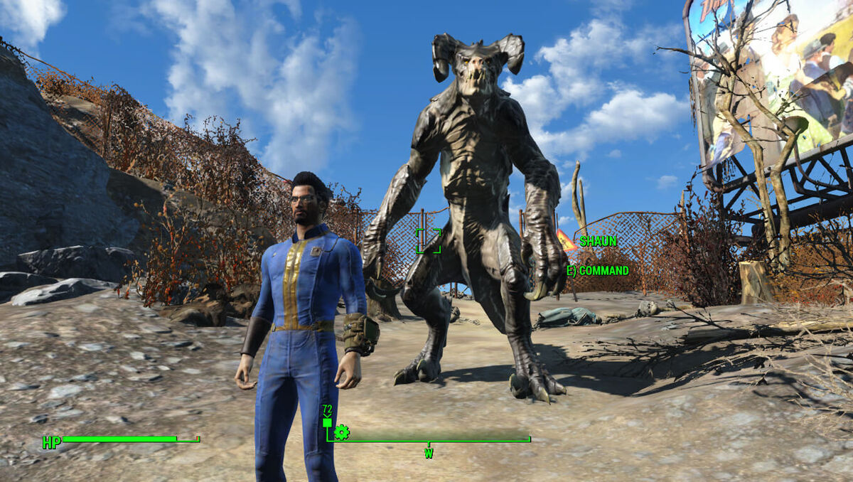 A Deathclaw joins the party in Fallout 4 companions mod