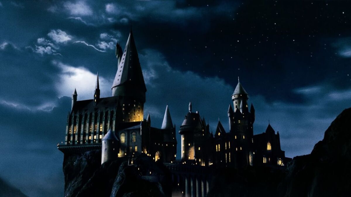 Hogwarts Castle at night