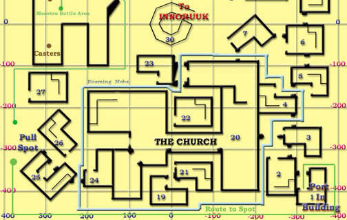 Everquest Plane of Hate raid Innoruuk map