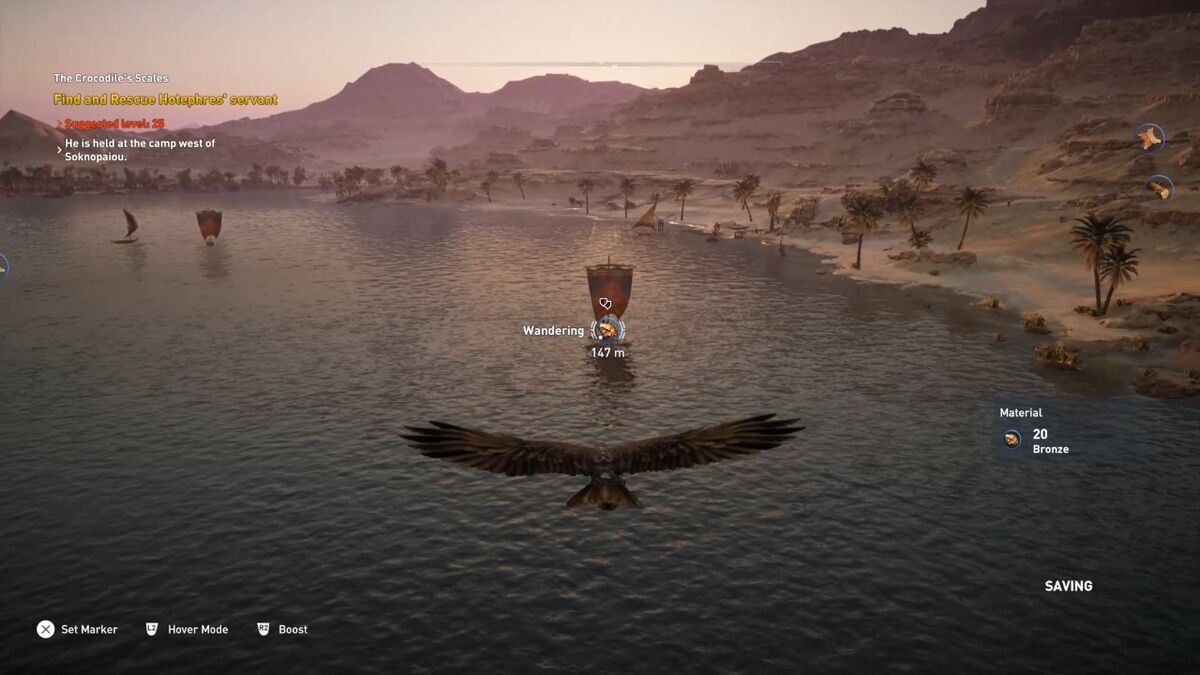 Assassin's Creed Origins Senu eagle