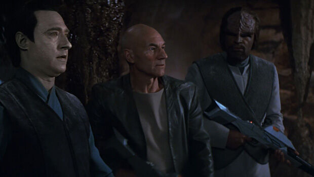 Data, Picard, Worf