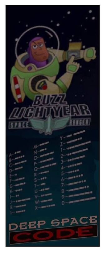 Toy Story Buzz Lightyear Deep Space Code Poster 3d