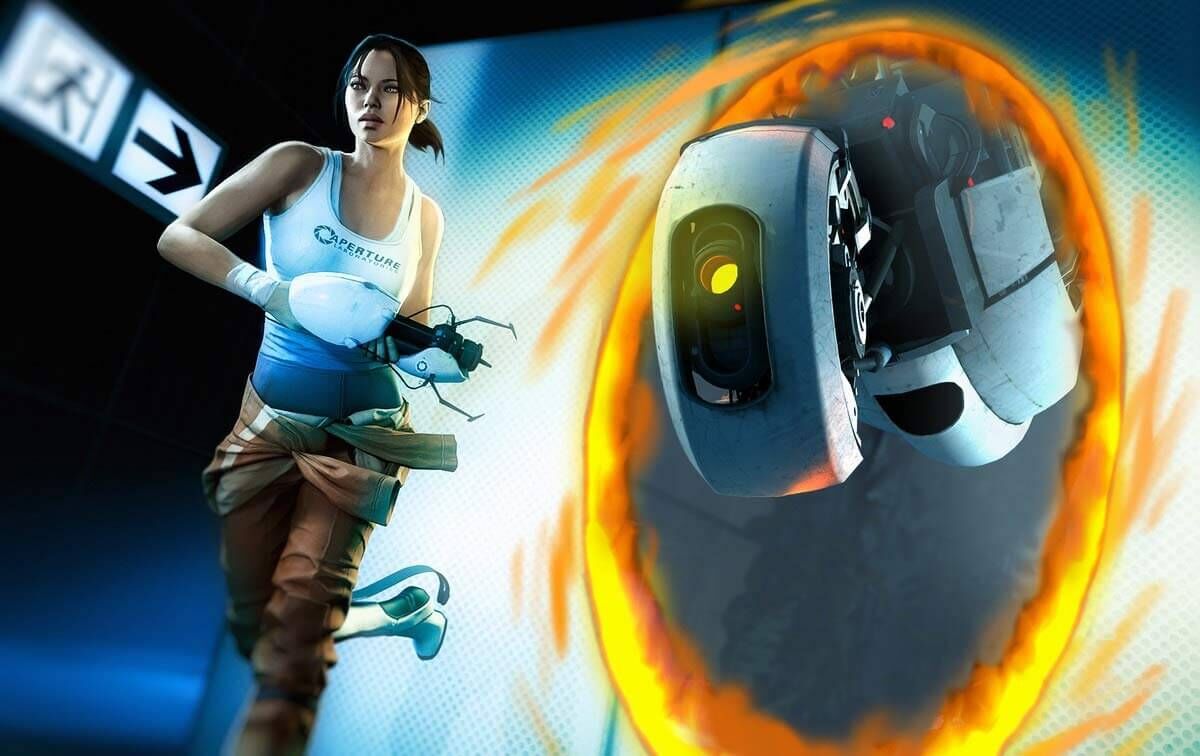 GlaDOS-Chell-Portal