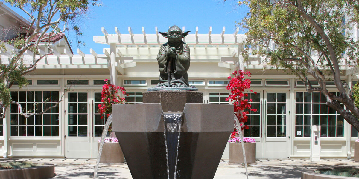 lucasfilm yoda fountain san francisco ca