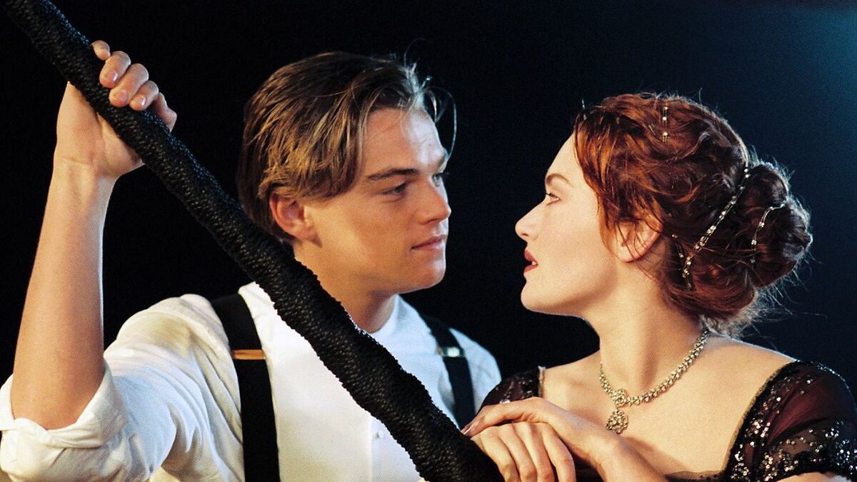 Rose and Jack in Titanic