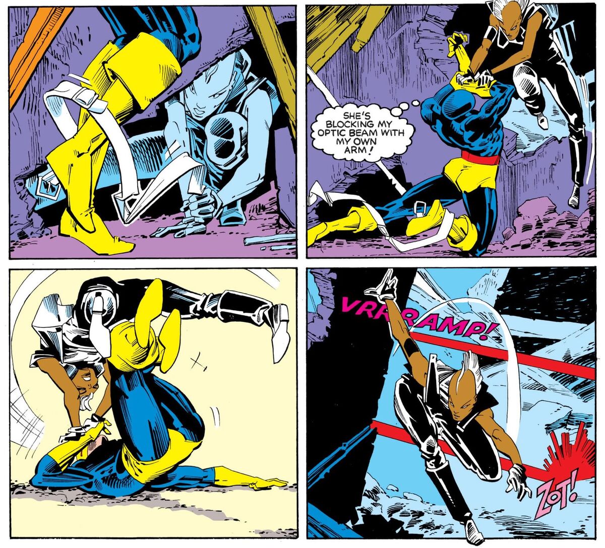Uncanny X-Men 201 Cyclops vs Storm 002