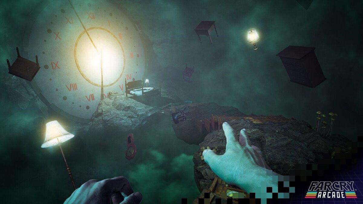 Far Cry 5 giant clock in dream world