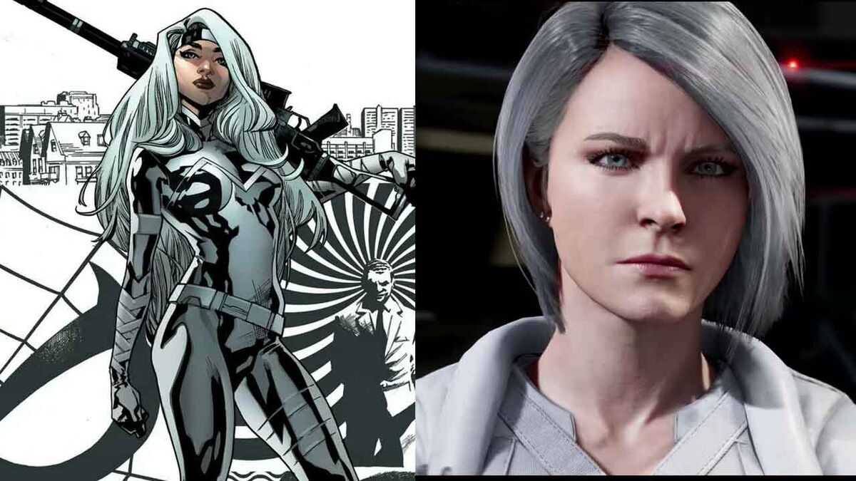 Silver Sable comic and PS4 versions