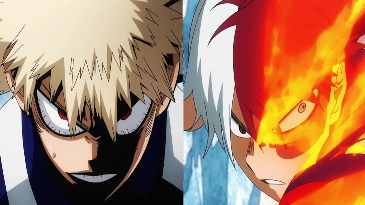 best anime ships of 2018 Katsuki Bakugou and Shoto Todoroki from My Hero Academia