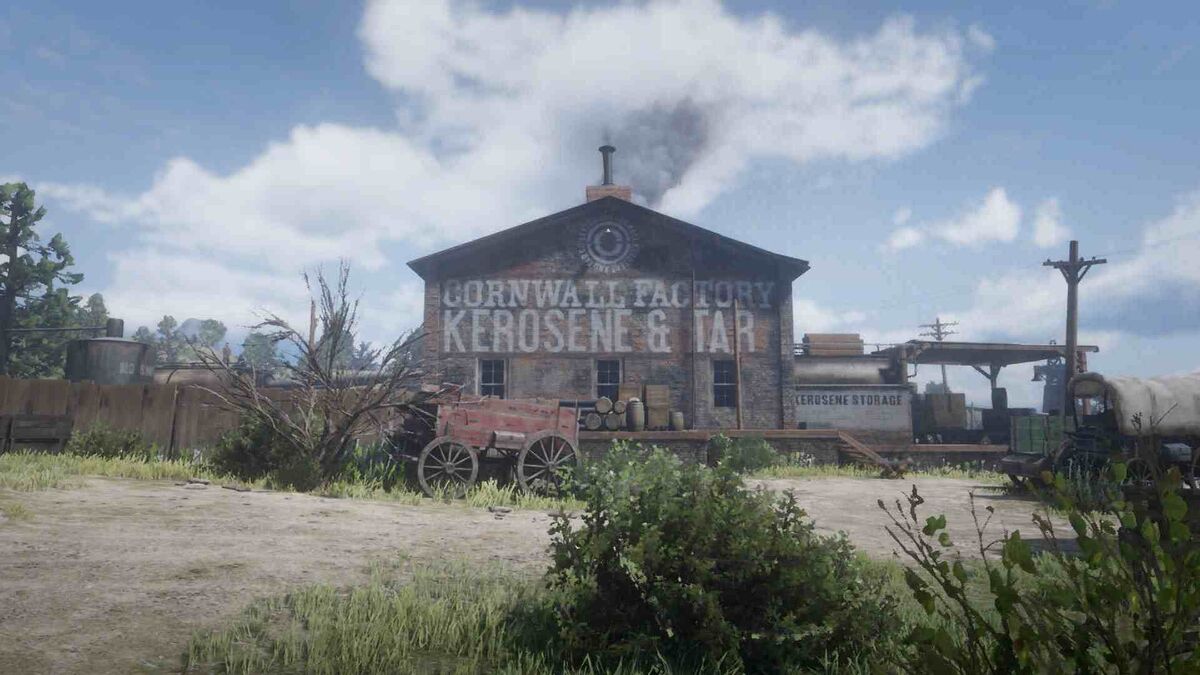 Cornwall Kerosene and Tar plant Heartlands oil RDR2