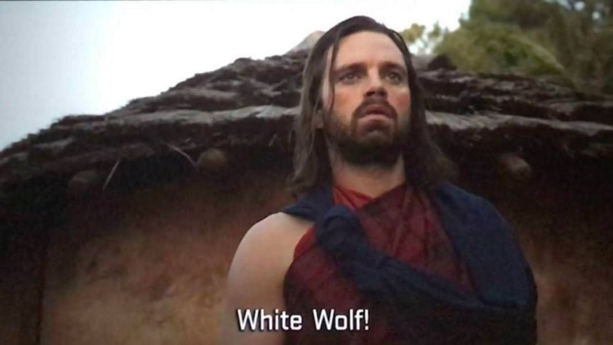 bucky black panther white wolf
