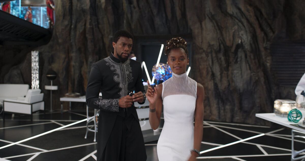 T'Challa and Shuri in a lab Black Panther MCU Avengers