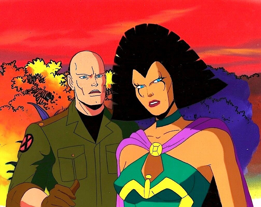 x-men dark phoenix professor x lilandra cartoon