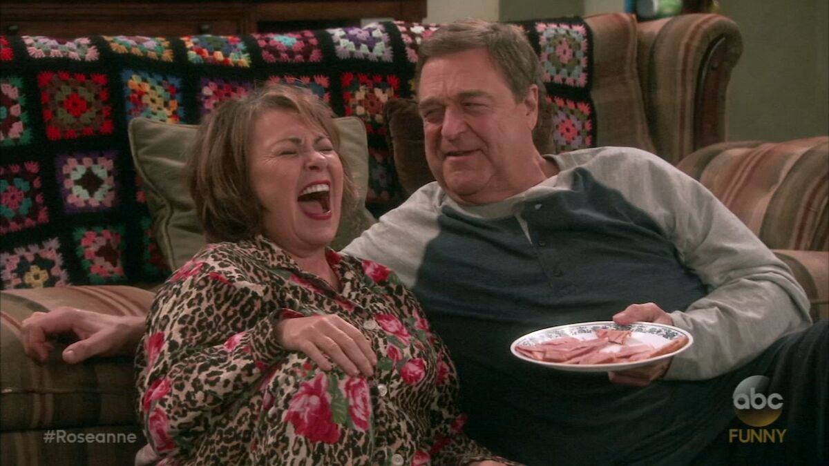 Roseanne and John Goodman