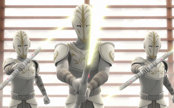 Rebels-Jedi-Guards holding light sabers