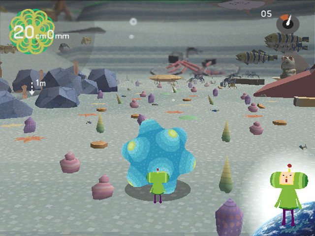 A screenshot of Katamari Damacy for PlayStation 2.