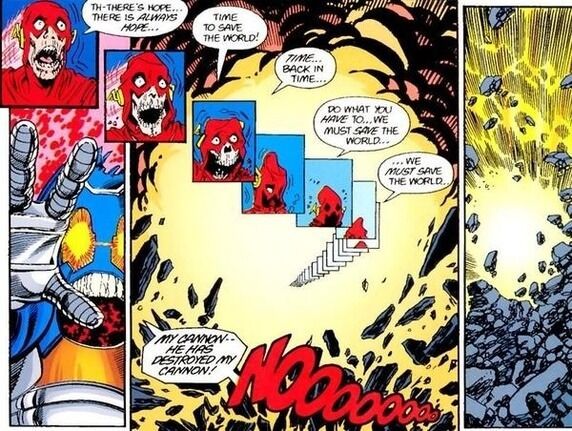 Barry Allen Flash Death Anti-Matter Cannon