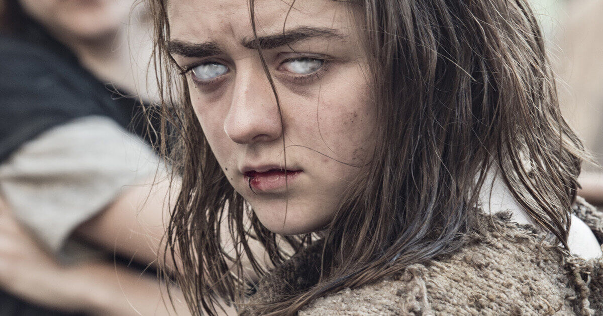 arya-stark-game-of-thrones blind with evil stare