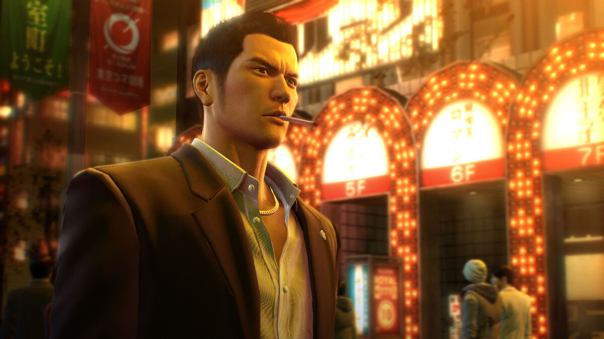 Protagonist Kazuma Kiryu in Yakuza 0.