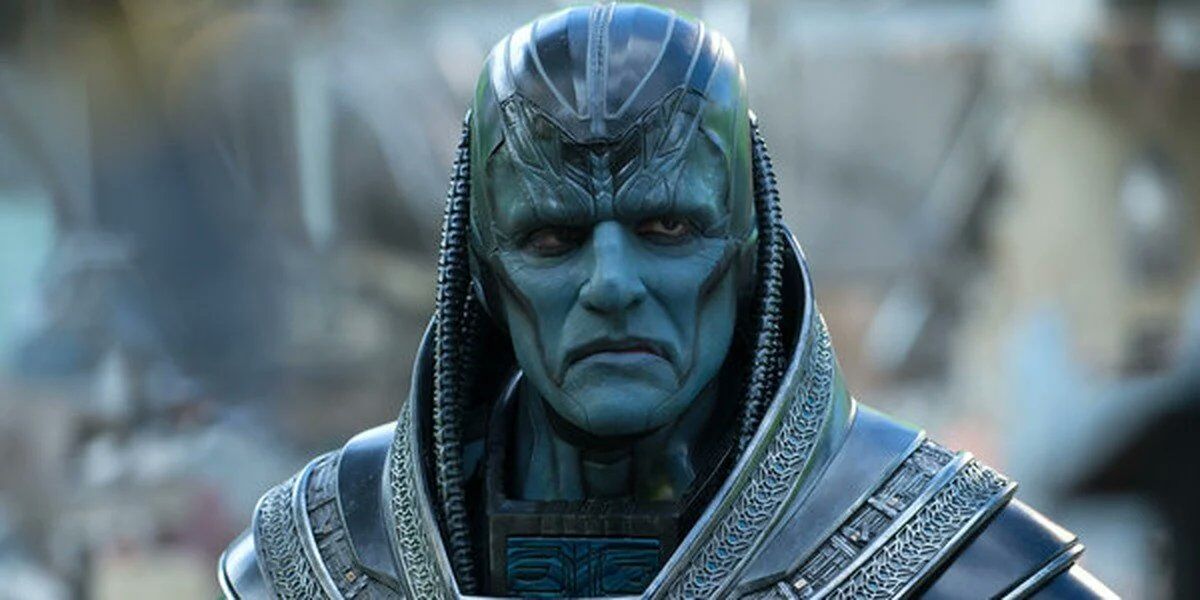 Oscar Isaac as the eponymous villain in X-Men: Apocalypse.