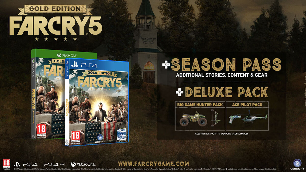  Far Cry 5 - PlayStation 4 Standard Edition : Ubisoft: Video  Games