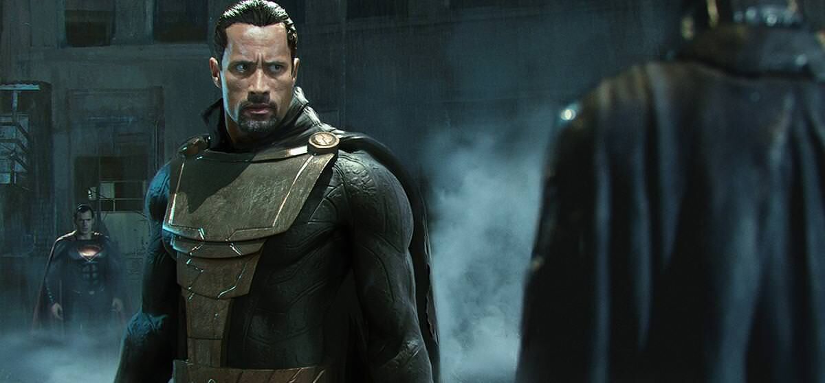 black adam the rock fan art