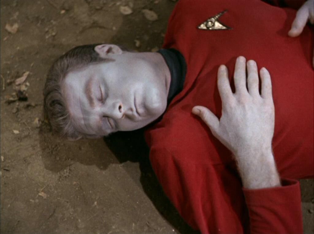 Dead redshirt from Star Trek